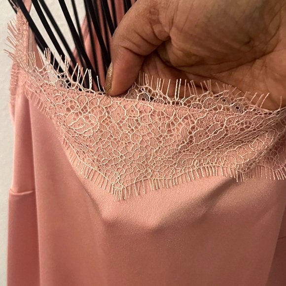 Ann Taylor Blush Lace Trim Camisole - Picture 5 of 5